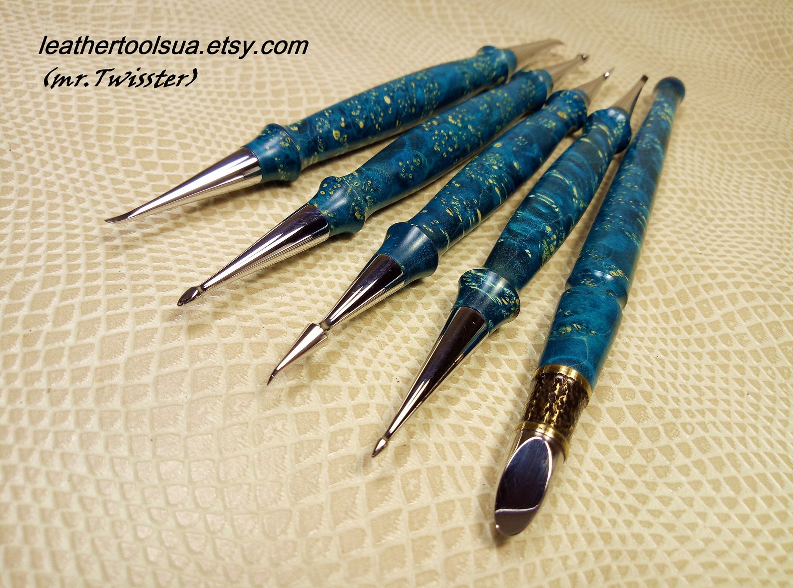 Modeling spoons leather. Embossed Leather Modeling Tool. A set Etsy