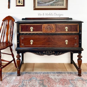 SOLD Refinished Petite Sideboard image 1