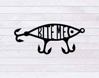 Download Bite Me Fishing Hook Etsy