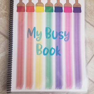 Toddler Busy Book, Fully Assembled, Quiet Book, Homeschool Book, Preschool Activity Book