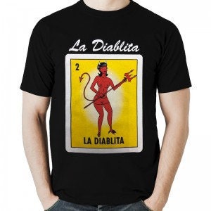 Spring Easter Mexican Loteria  Shirt: LA DIABLITA