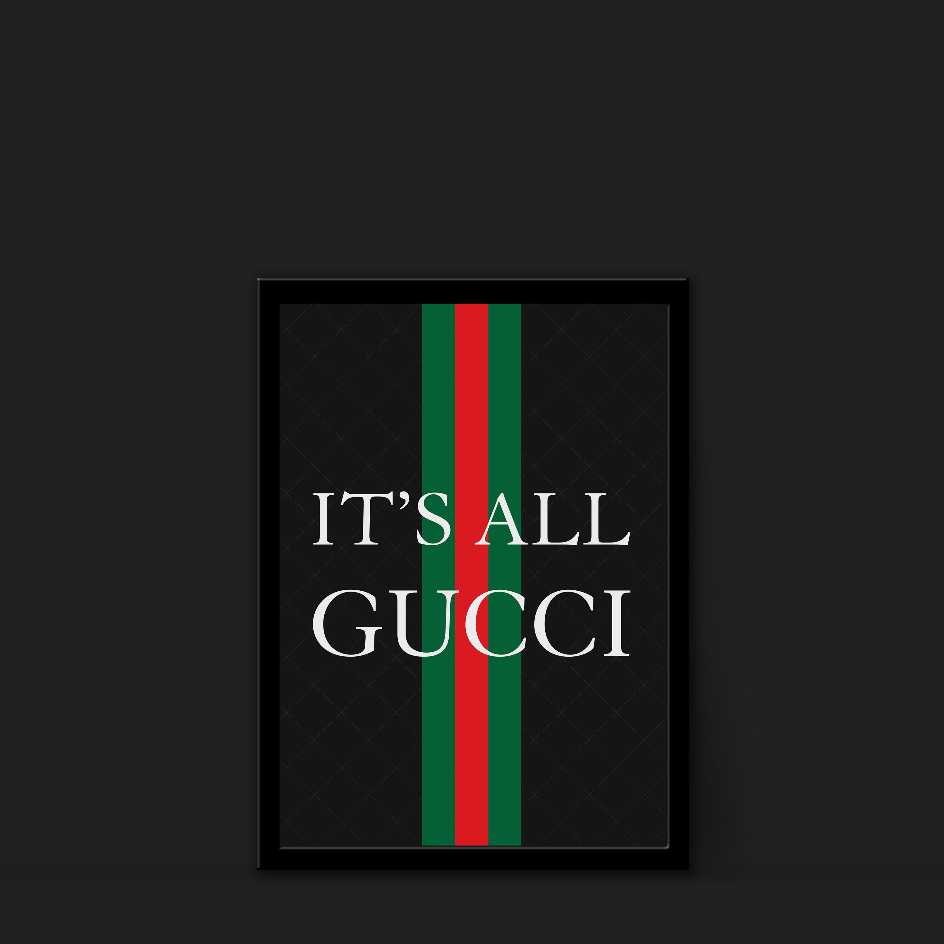 Gucci Poster Gucci Wall Art Gucci Print GC Print LV Art Etsy