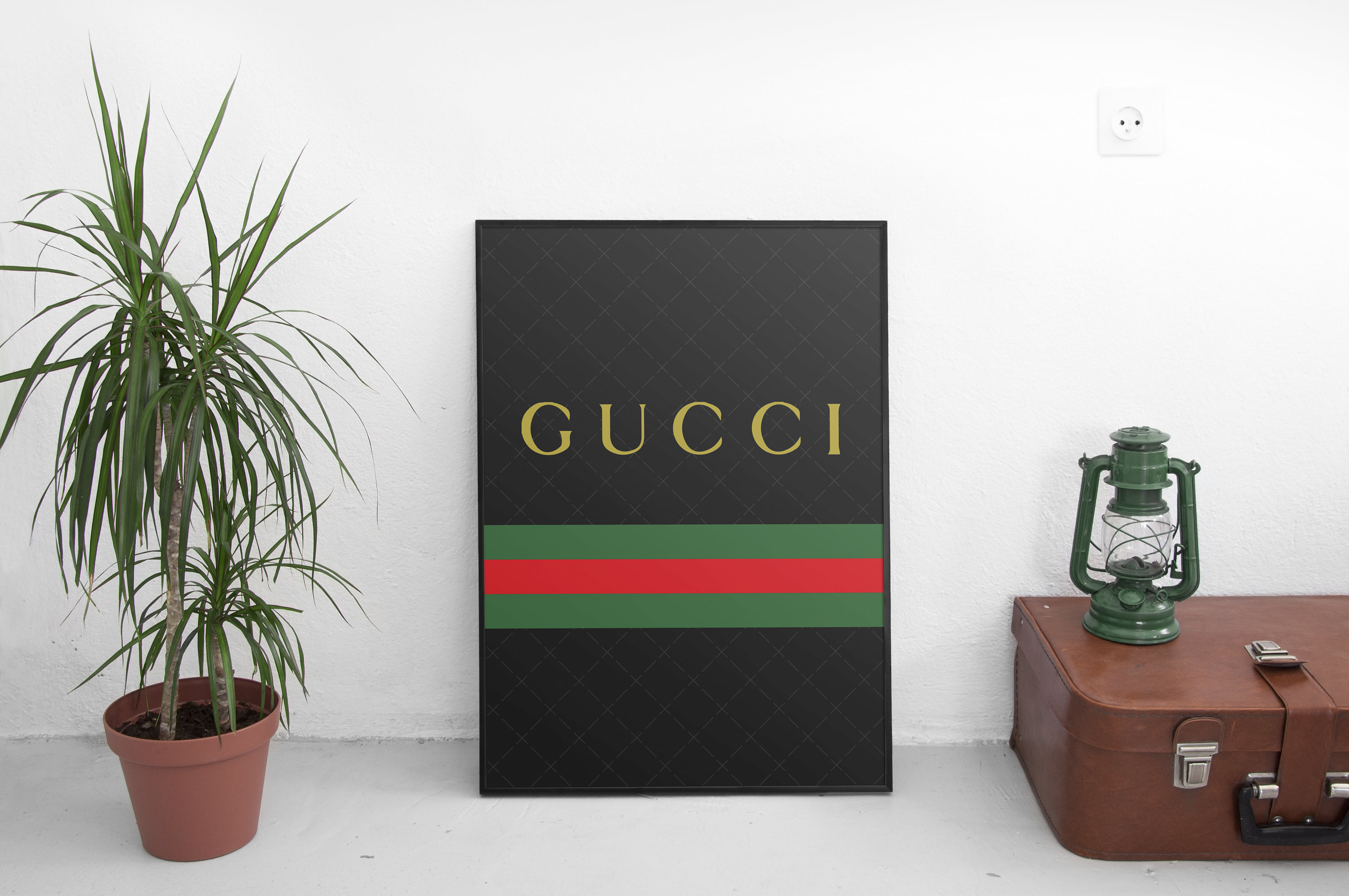 Gucci Poster Gucci Wall Art Gucci Print GC Print LV Art | Etsy