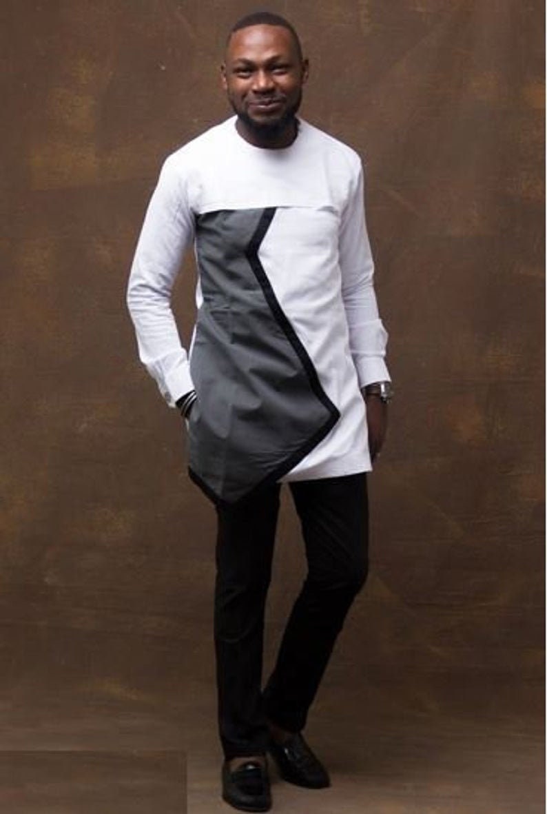 Black and white african dress online
