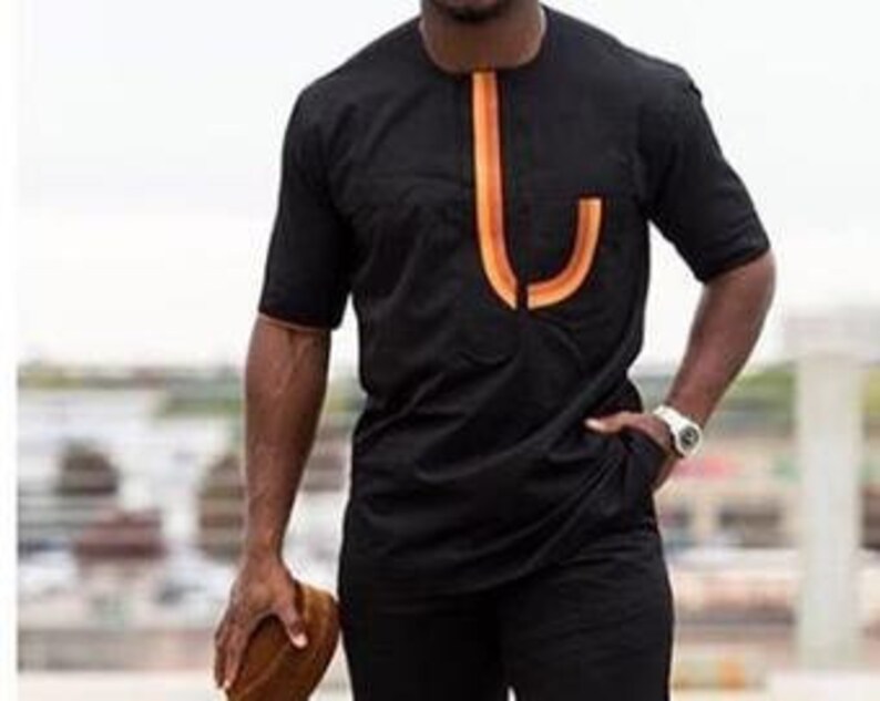 African men/'s clothing African attire,African groom suit,African Dress,Black African Fashion,Black Dashiki,Black Rope African wedding suit