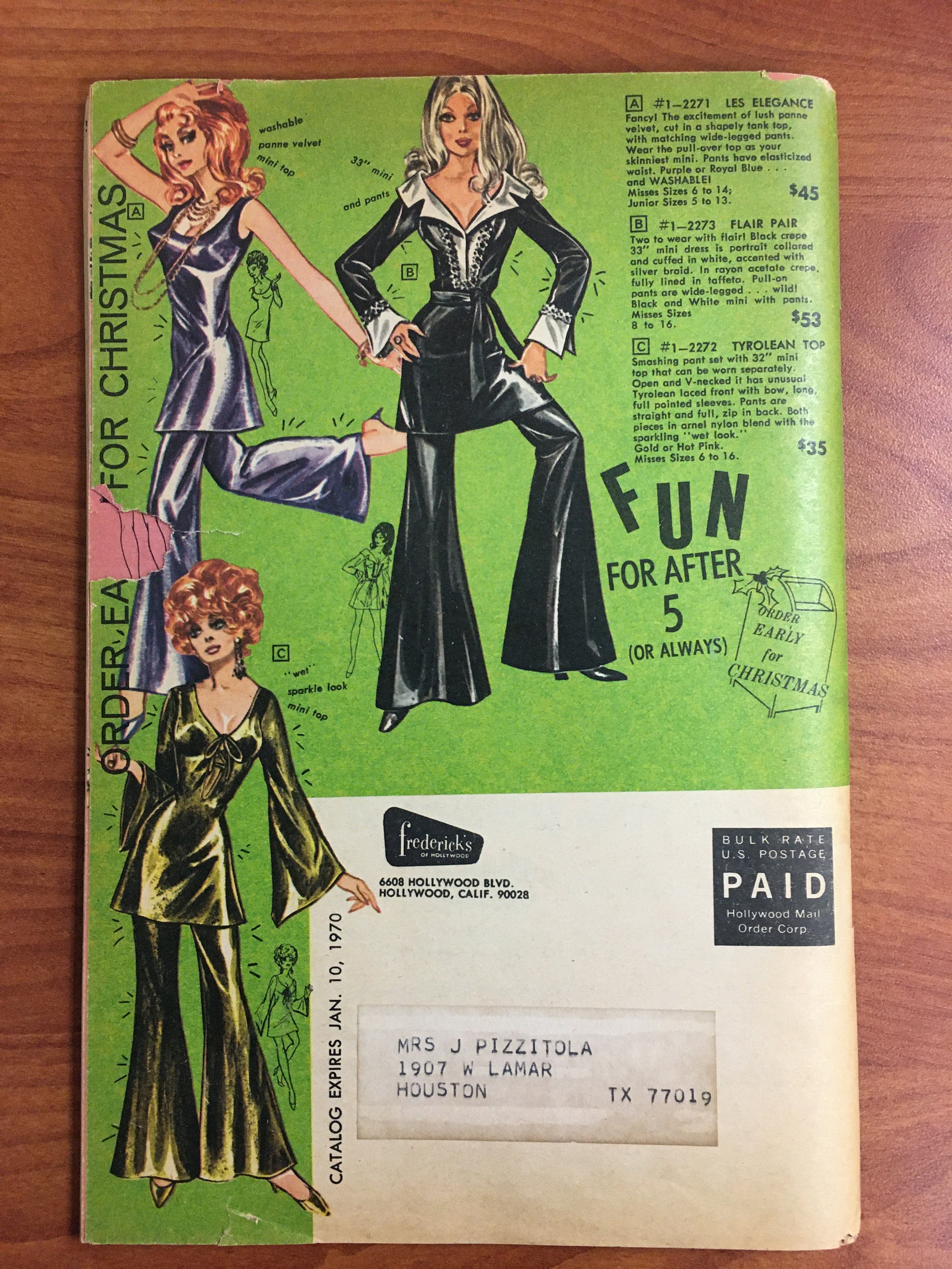 Vintage 1969 Frederick's of Hollywood Sale Catalog 72 Etsy