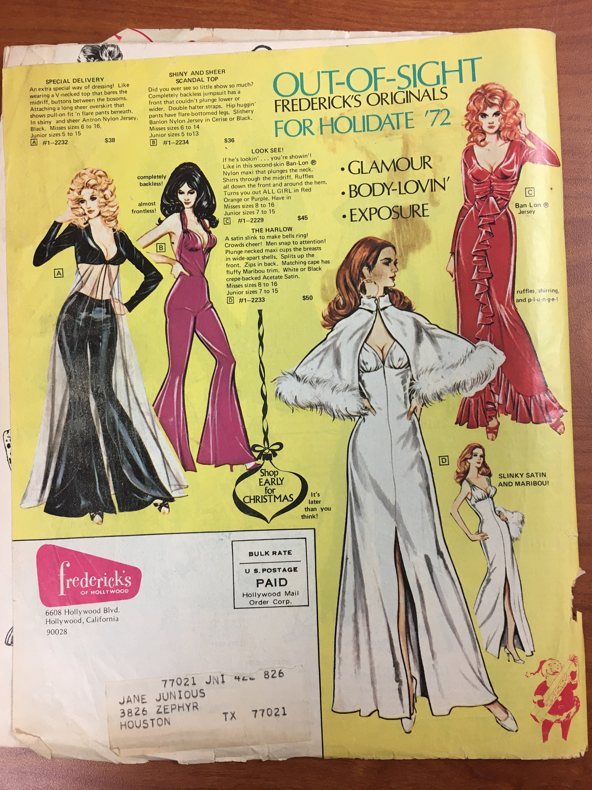 Vintage 1972 Frederick's of Hollywood Sale Catalog 23 Etsy