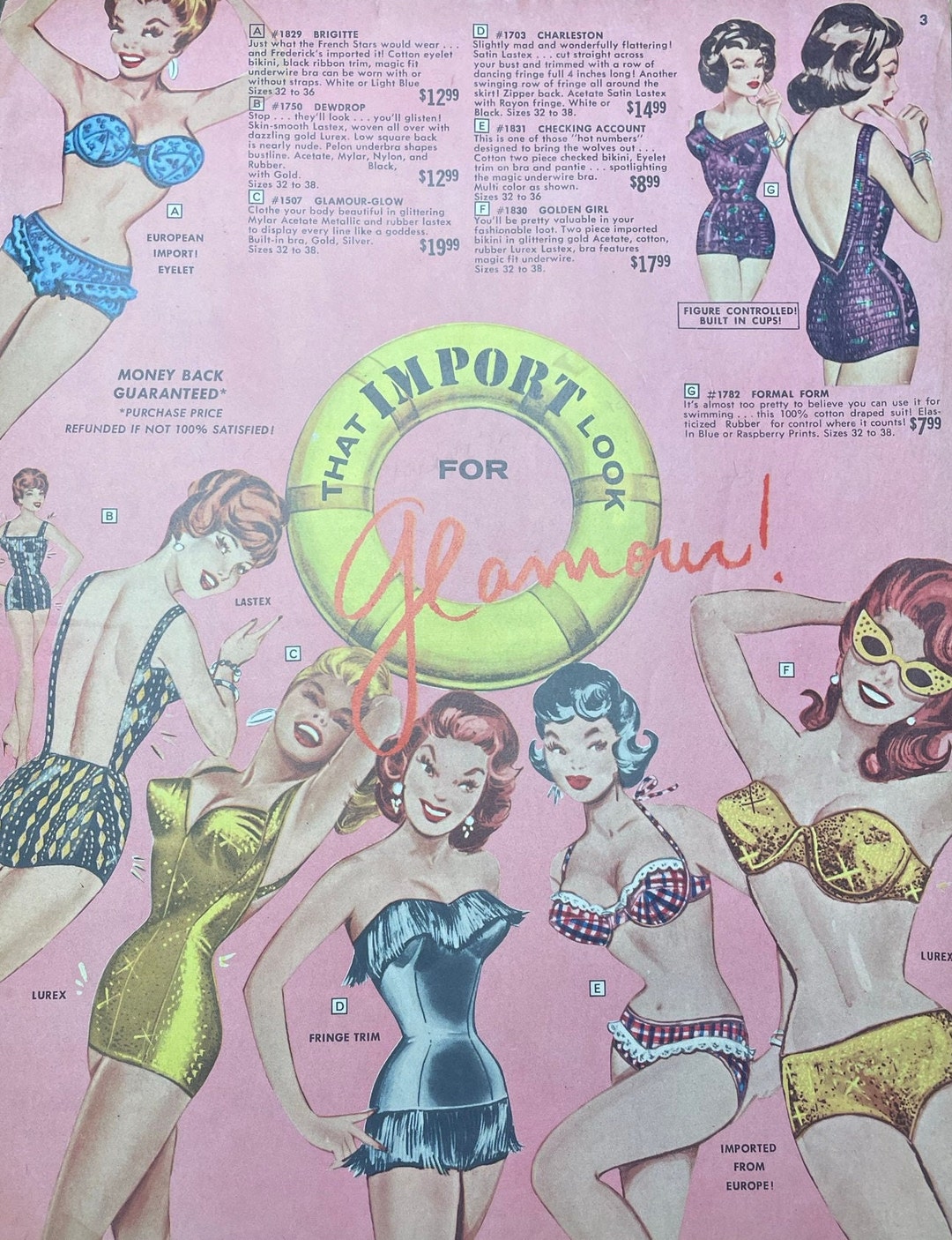 Vintage 1950, 60 Frederick's of Hollywood Sale Catalog 200 Etsy