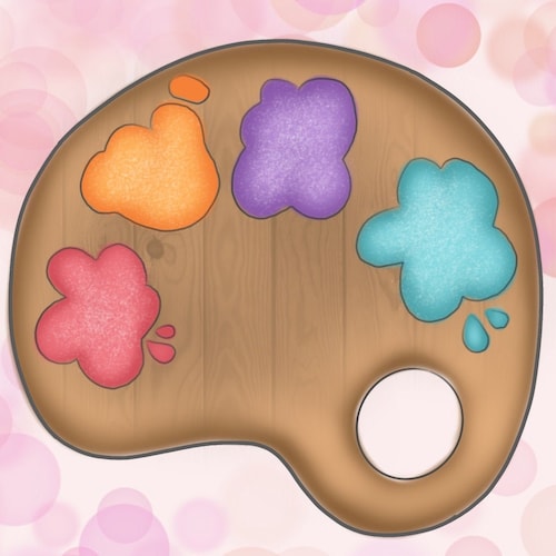 Art Palette Cookie Cutter Etsy