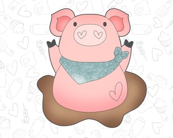 Happy Pig In Mud