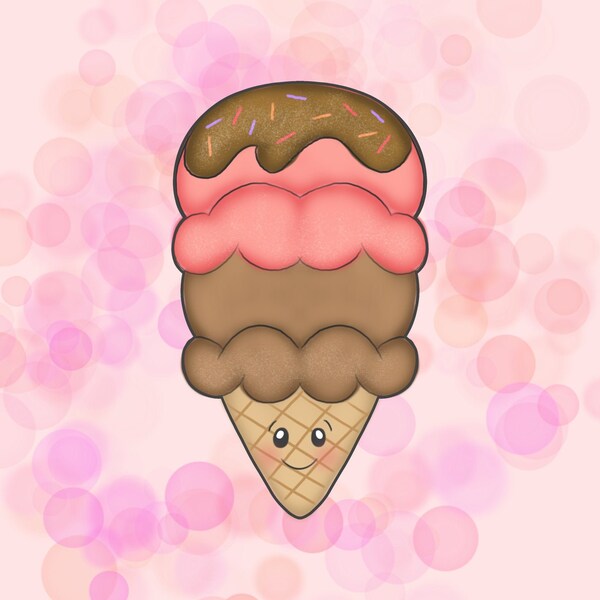 Ice Cream Cookie Cutter Etsy