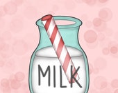 Milk Glass Cookie Cutter