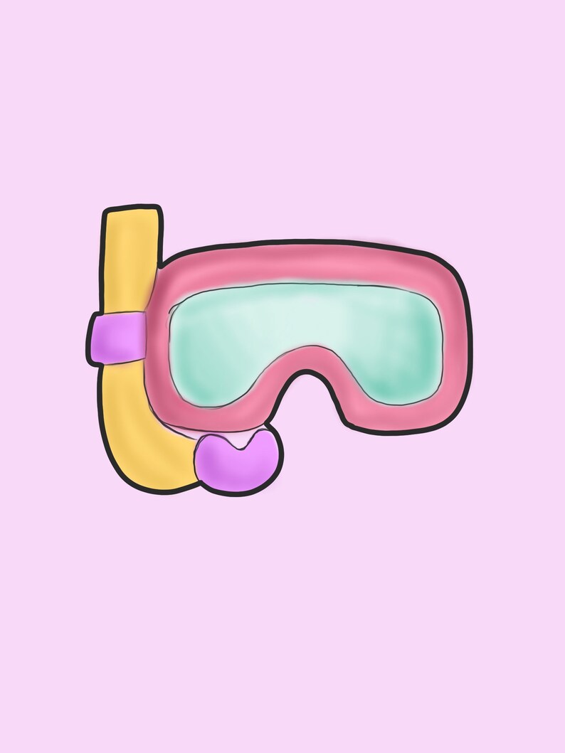 Summer Cutter Cute Chubby Snorkel Cookie Cutter