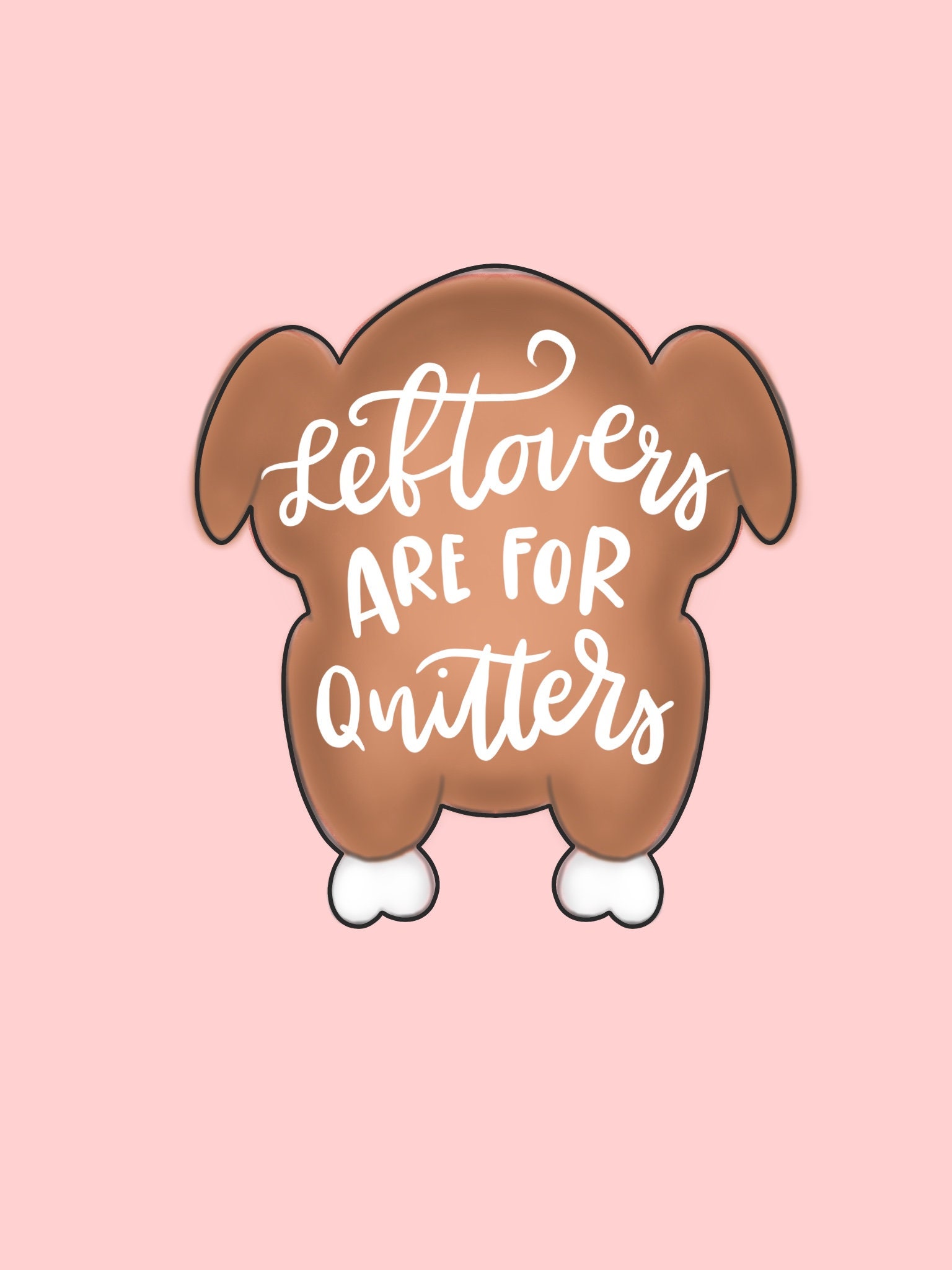 Roasted Turkey Silhouette Cookie Cutter Etsy