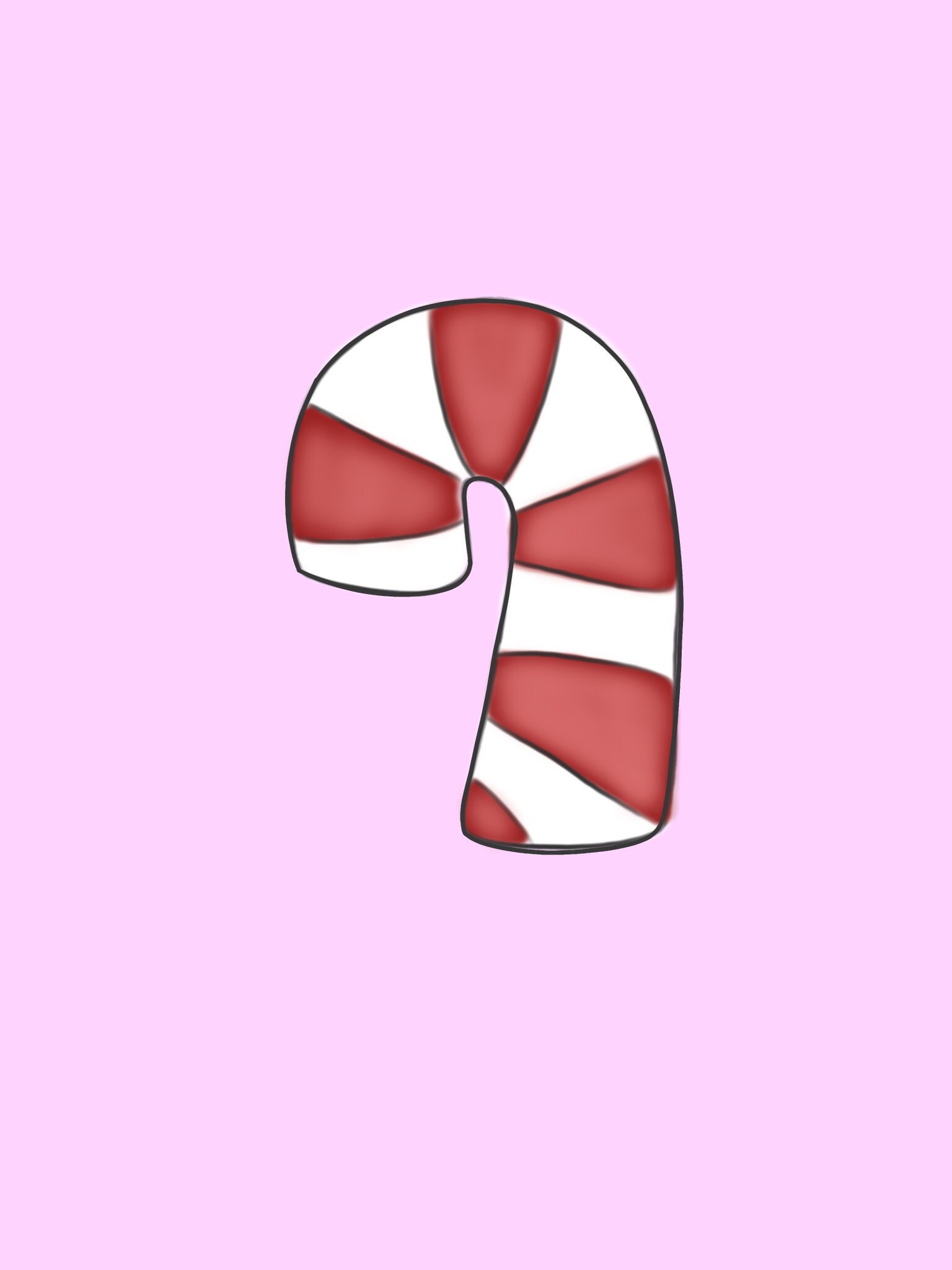 Candy Cane Cookie Cutter Etsy