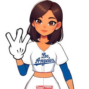 West Coast Hand Sign Animation of YOU in W Hand Sign Cartoon Animated