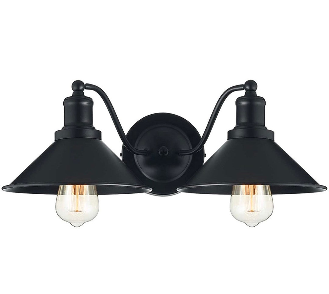 Industrial 2light Wall Sconce Bathroom Wall Sconce Vanity Etsy
