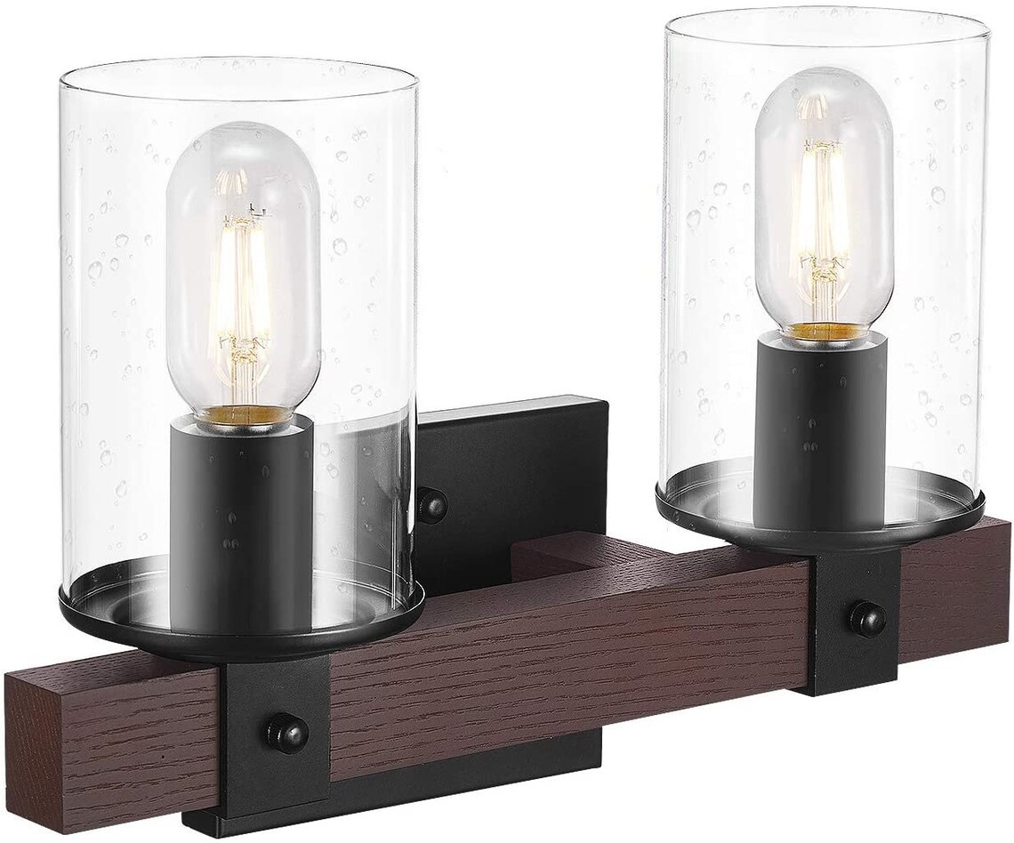 Luz de tocador de 2 luces estilo industrial pared sconce | Etsy