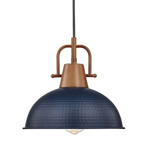 Blue Hanging Pendant Light Etsy