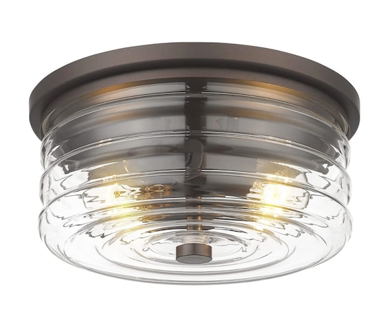 Industrial Glass Ceiling Light 