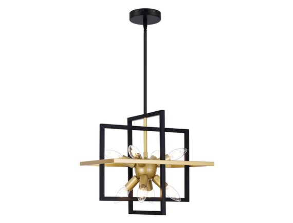 Metal Lantern Pendant Light 8-light 
