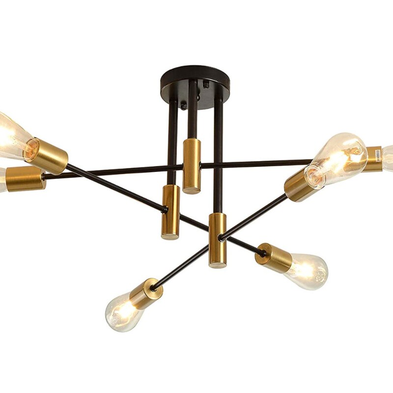 industrial 6-Light ceiling light, semi 