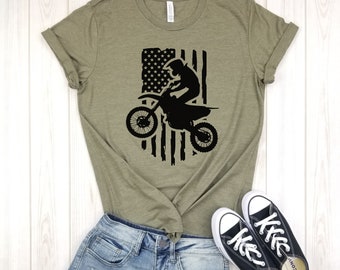 Motocross Flag - unisex shirt | dirt track shirt | moto mom shirt | motocross shirt | racing shirt | dirt bike shirt |motosport |motorcycle.