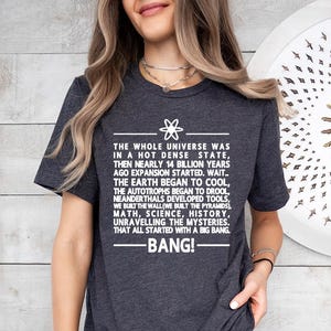 Big Bang Theme Song (White) - Shirt, Big Bang Cute Gifts, Bazinga shirt, Nerdy TV show, Big Bang fan, Soft Kitty Warm Kitty, Sheldon