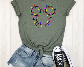 Mickey Christmas Garlands - unisex shirt | disney christmas | disney vacation shirts | disney family | mickey&#39;s very merry christmas party.