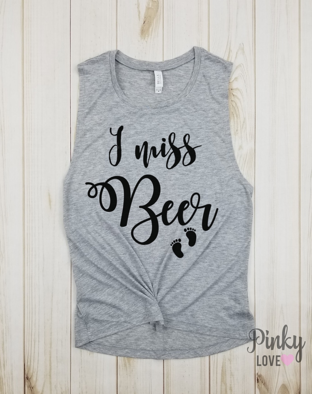 I Miss Beer Muscle Tank Preggers Shirt Funny Pregnancy - Etsy