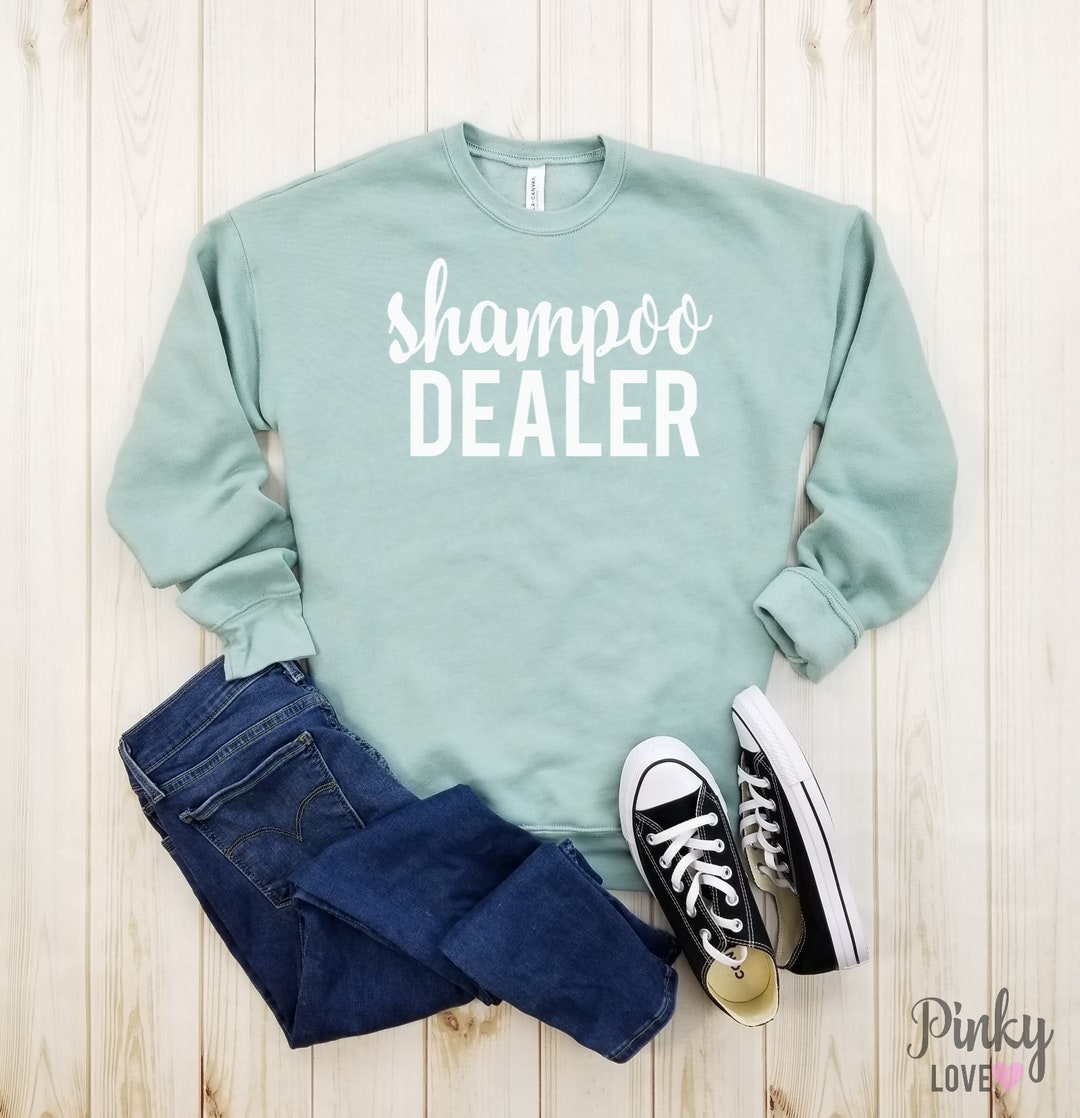 Shampoo Dealer (white) Unisex Fleece Sweatshirt Monat Shirt
