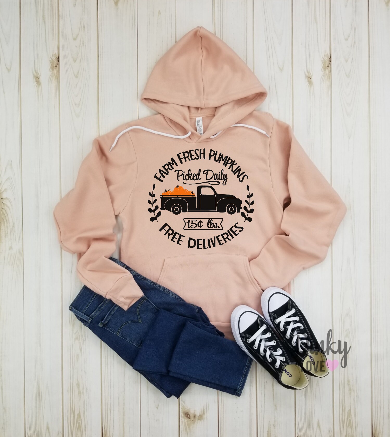 Farm fresh pumpkin hoodie Clearance