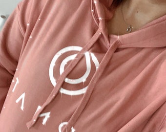 Monat logo (white) - unisex fleece hoodie | monat shirt | shampoo shirt | monat hair shirt | monat shampoo| hair stylist.