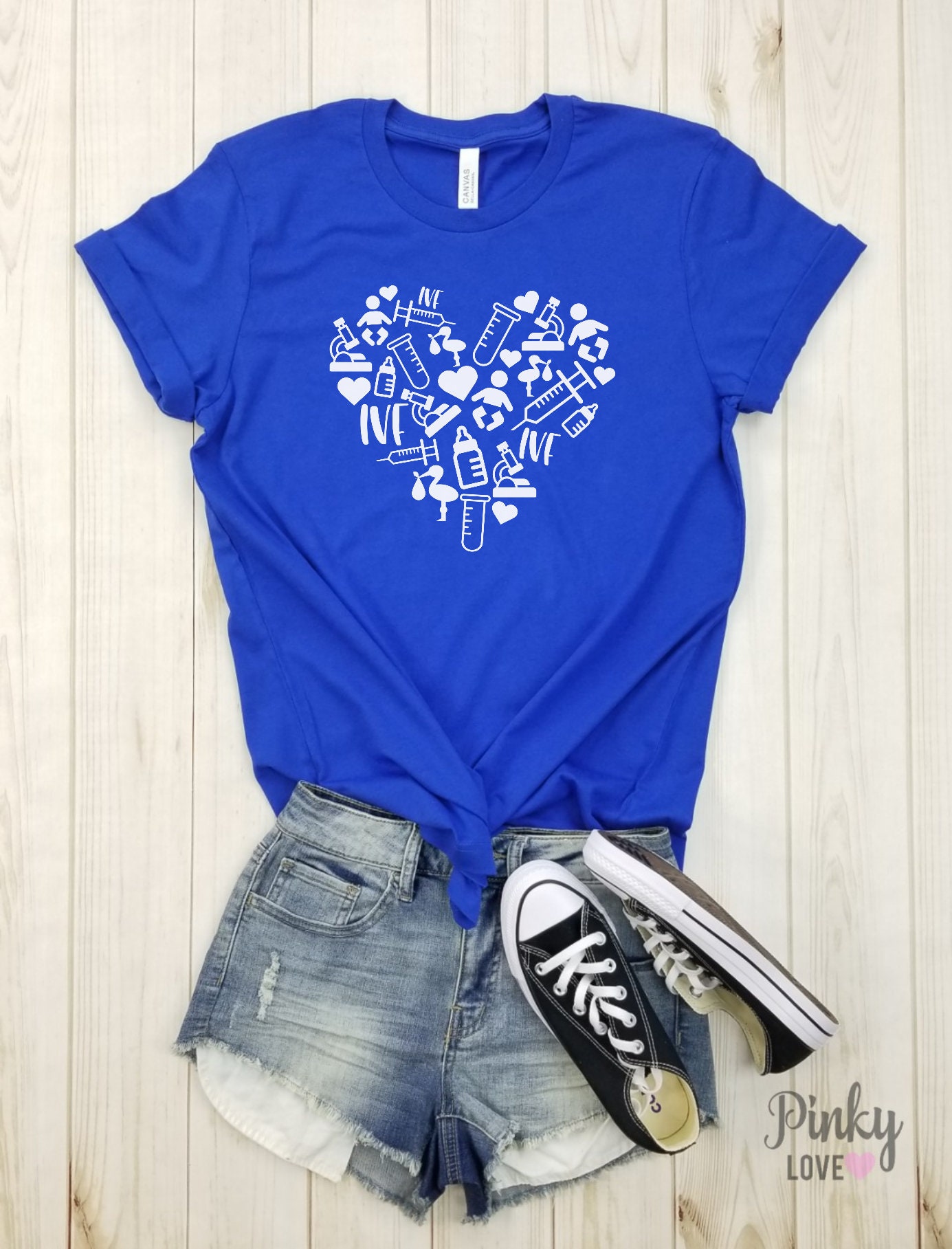 IVF Heart white Unisex Shirt Ivf Shirt IVF Shirt IVF - Etsy