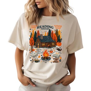 Cozy Reading Retreat - Cute Book Club Shirt, Fall Book Shirt, Coffee And Book Lover, Cozy Girl Book Club shirt, Gift for Book Lovers shirt