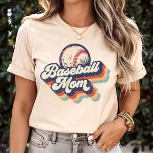 Retro Baseball Mom - shirt, baseball shirt, softball Mom shirt, unisex baseball Mom shirt, baseball gift, softball, game day tee, Sports mom