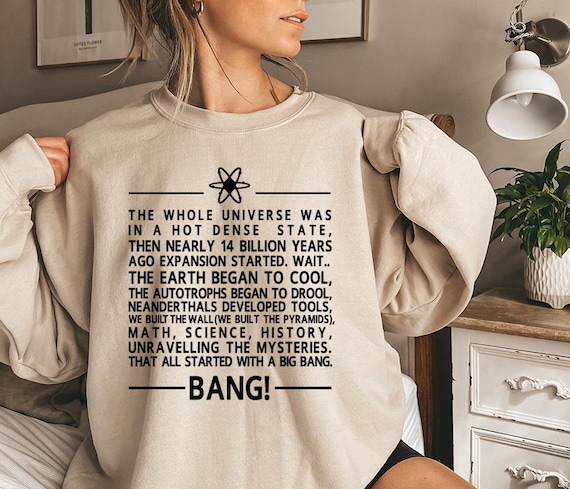 Big Bang Theme Song Sweatshirt GD, Big Bang Cute Gifts, Bazinga shirt,  Nerdy TV show, Big Bang fan, Soft Kitty Warm Kitty, Sheldon Shirt