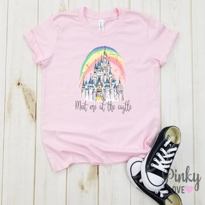Incontriamomi al castello - camicia per bambini / Camicia Disney Park / Camicie famiglia Disney abbinate / Camicie Disney / Camicia castello Disney / Cenerentola.