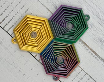 3Dプリントのスパイラルフィジェットキーチェーン - ユニークなストレス解消玩具とポータブル感覚キーリングギフト