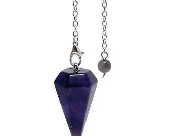 Péndulo de amatista: herramienta de radiestesia de cristal para la meditación y la energía espiritual