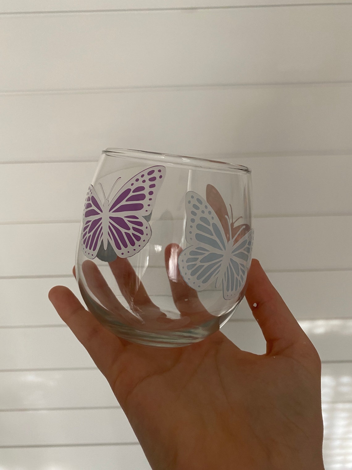 Download Multi layer butterfly wine glass | Etsy