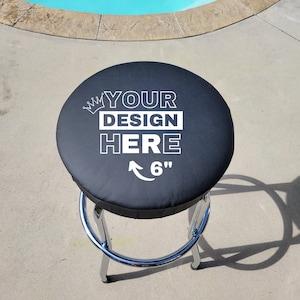 Custom logo bar stool covers hotsell