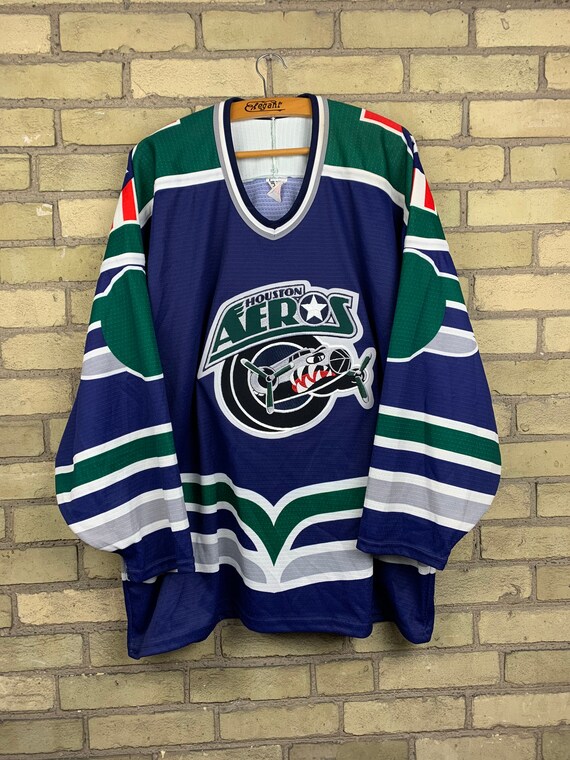 Vintage 1994-1995 Houston Aeros IHL Hockey Jersey