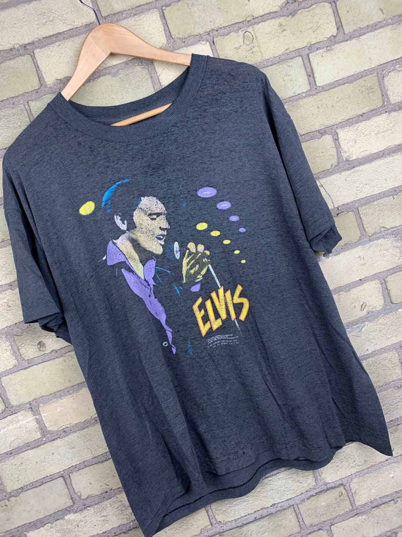 Vintage 80s Elvis Presley King Of Rock N Roll T-Shirt