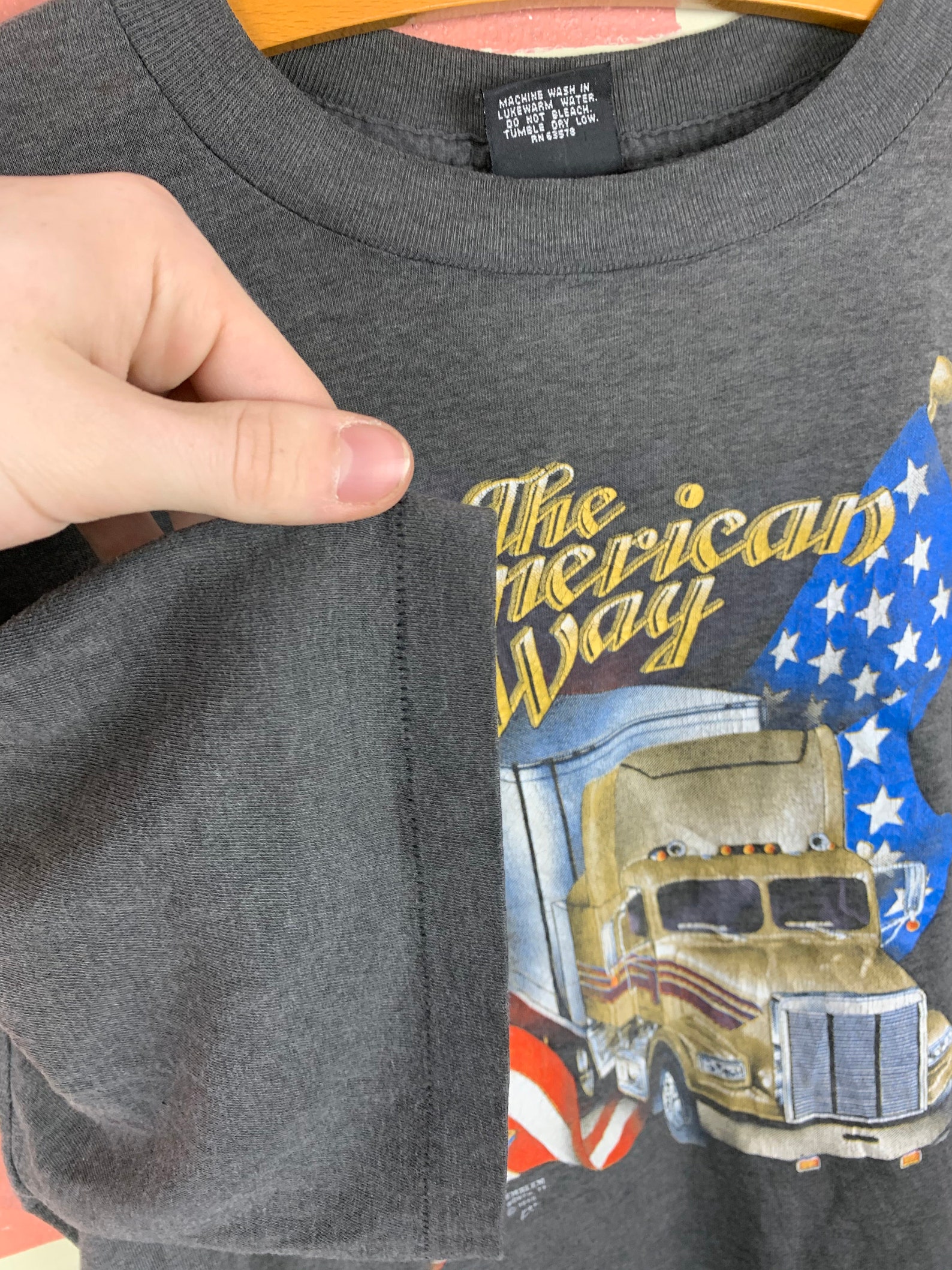 Vintage 80s Truckers Only The American Way 3D Emblem T-Shirt | Etsy