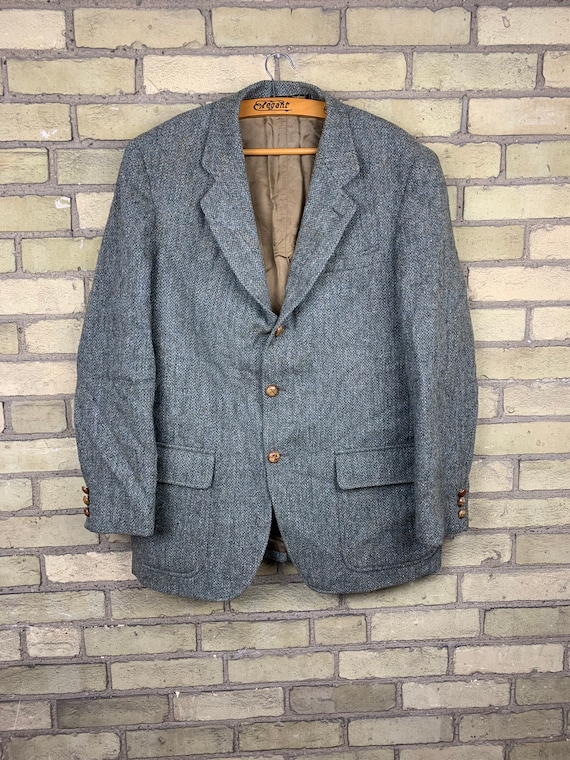 Vintage 60s Orvis Harris Tweed Mens Hunting Jacket