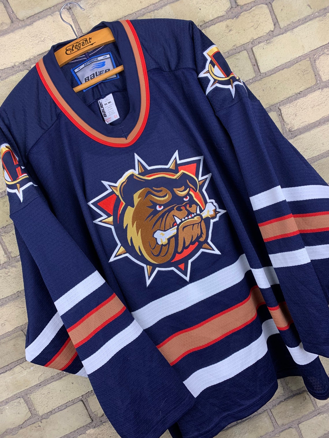 Vintage 1996/2002 Hamilton Bulldogs AHL Away Hockey Jersey Etsy