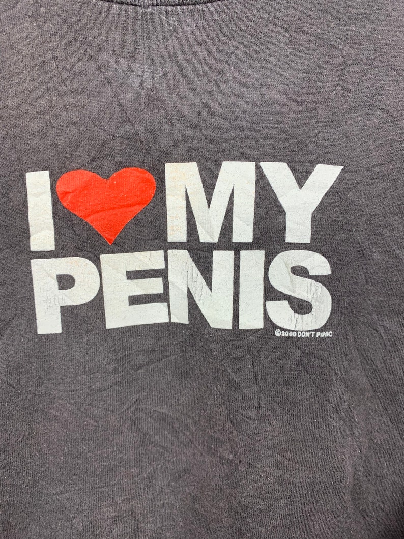 Vintage Y2K 2000s I Heart My P*nis T-Shirt