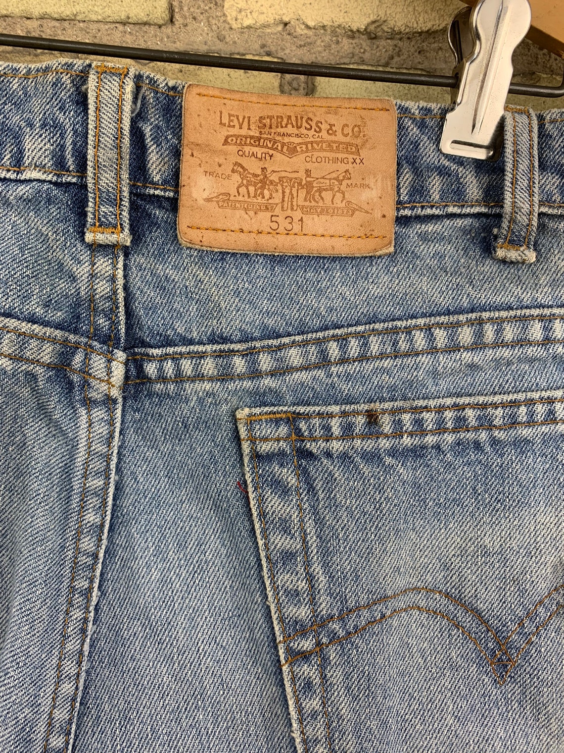 Vintage 1980s Levis 531 Light Wash Jeans | Etsy