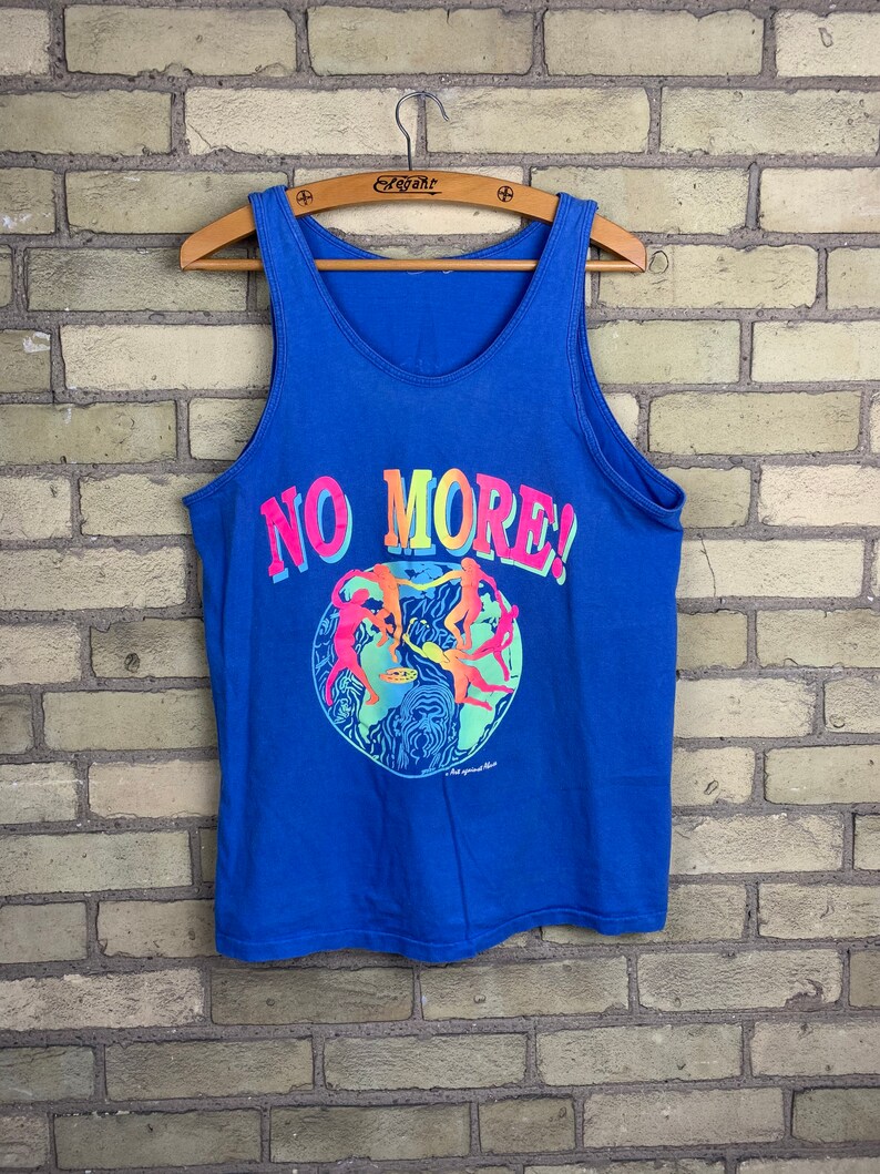 Vintage 90s Women Celebrating Art Abstract Art Tank Top Shirt
